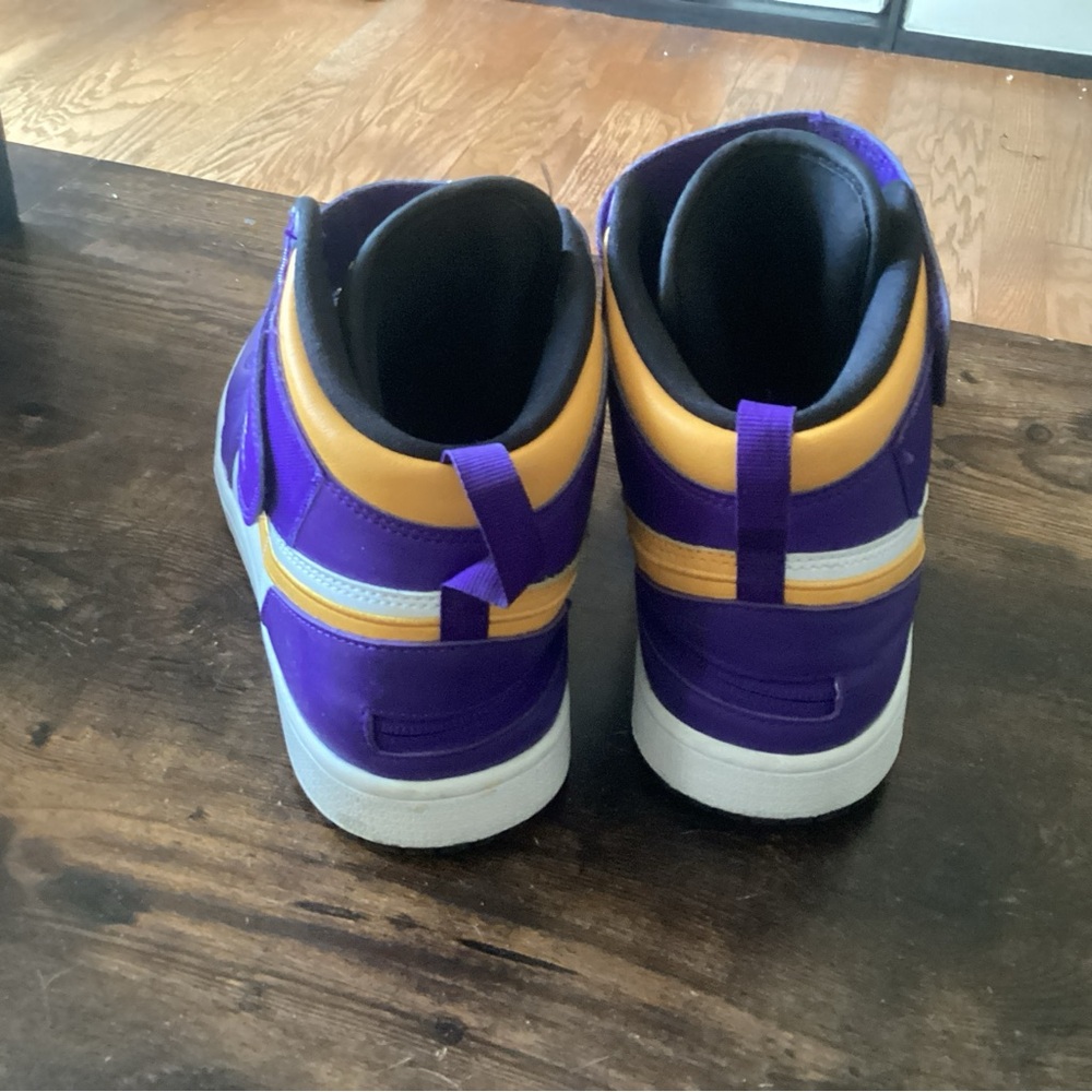 Jordan Purple and Yellow Sneakers - Picture 5 of 8